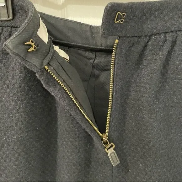 Joie Wool Bend Black Quilted Mini Skirt Women’s Size 10 - Picture 3 of 8